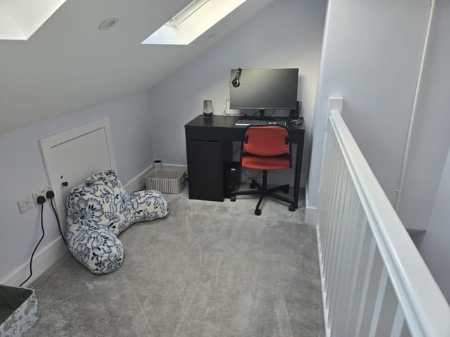 YCN Colney Home loft study with PC — dedicated space for older young people