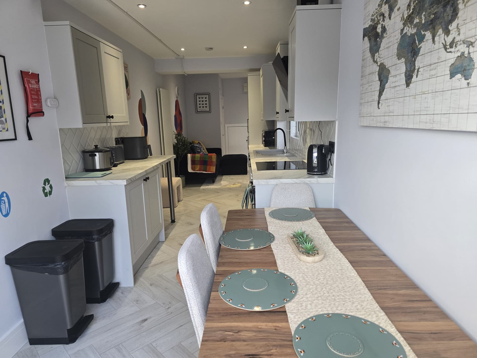 YCN Colney Home modern kitchen and dining room — Ofsted registered children's home in Dartford, Kent